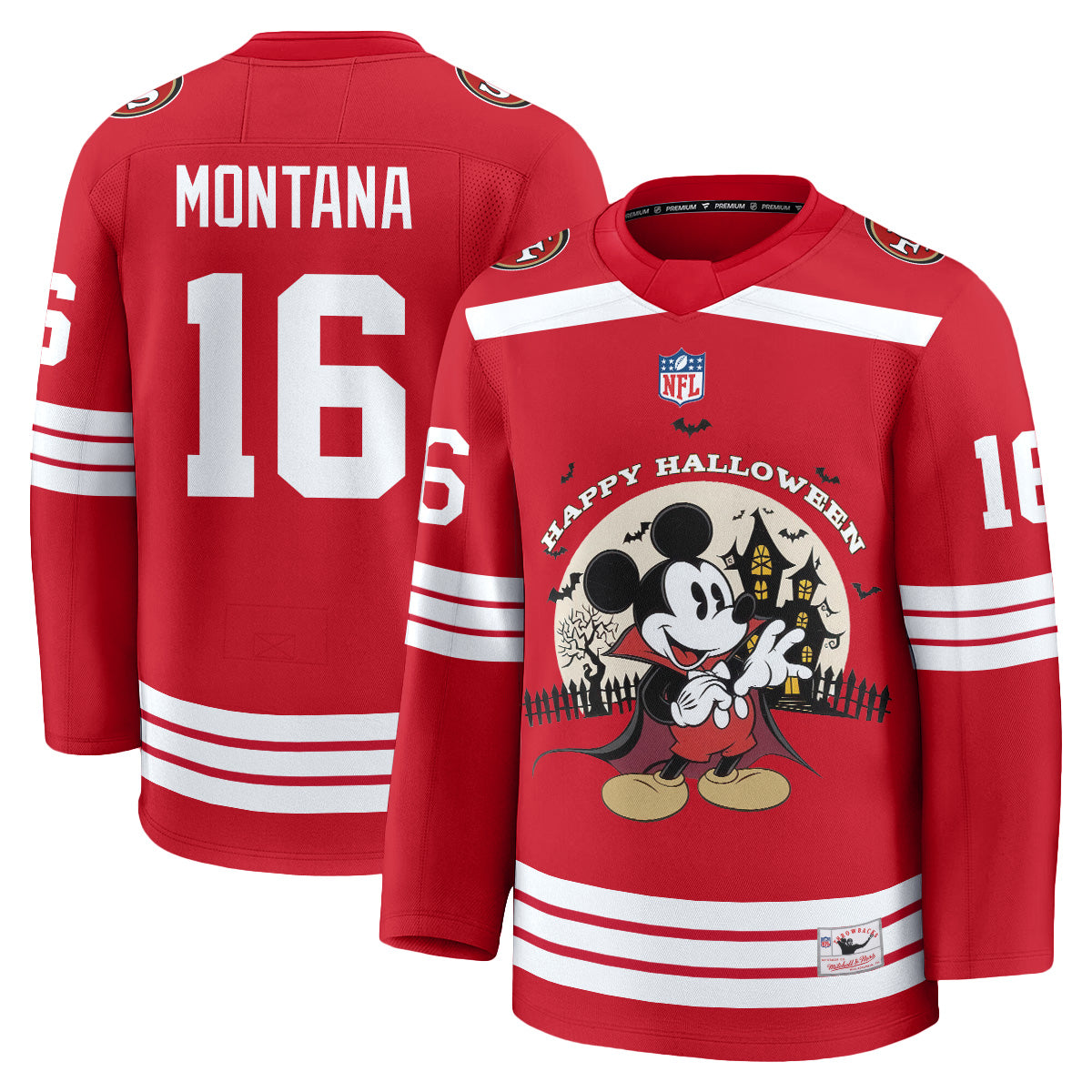 SF x Halloween Cartoon Mouse Edition Hockey Jersey - Printed