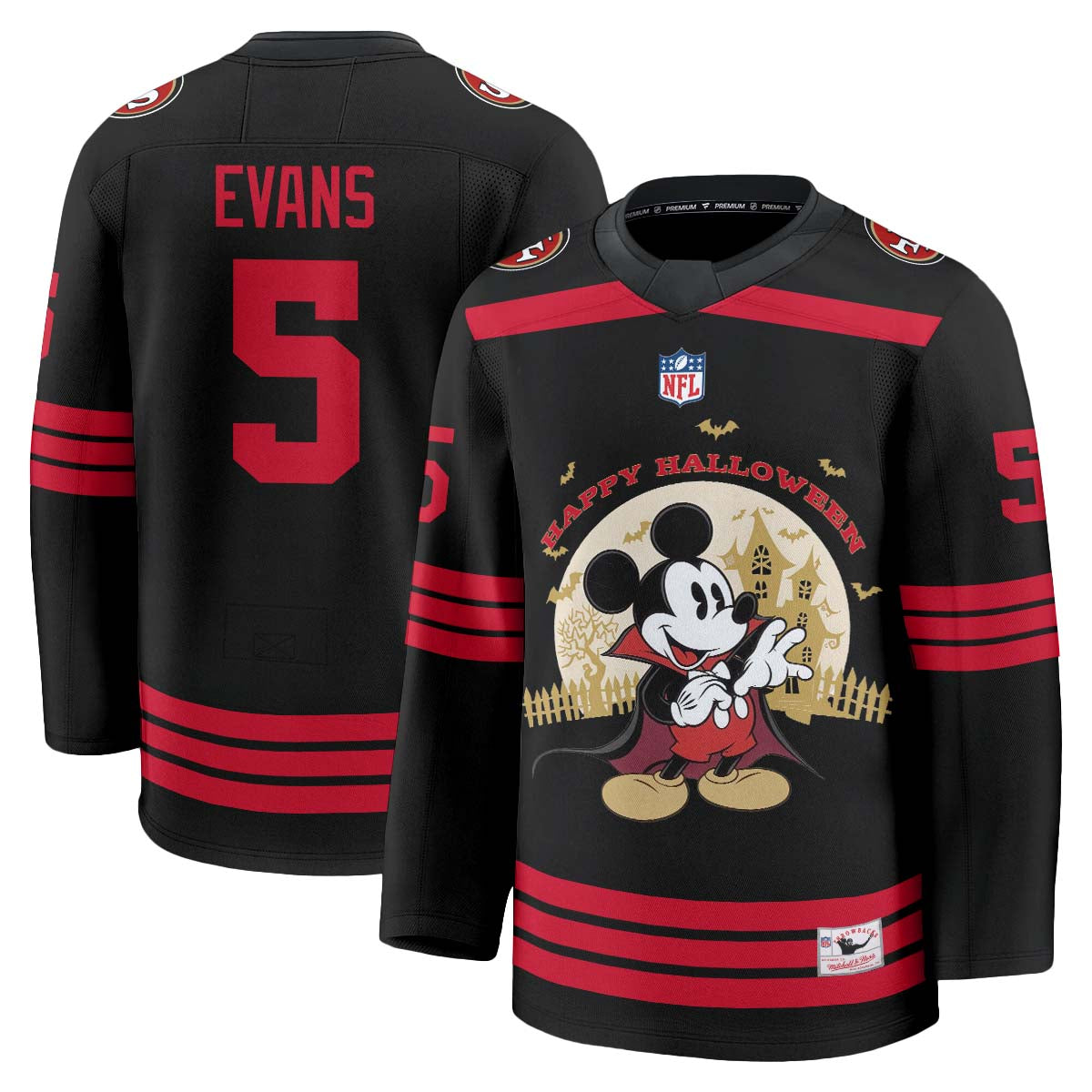 SF x Halloween Cartoon Mouse Edition Hockey Jersey - Printed
