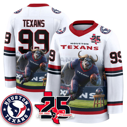 HOU x Bull Chief Edition Hockey Jersey - Printed