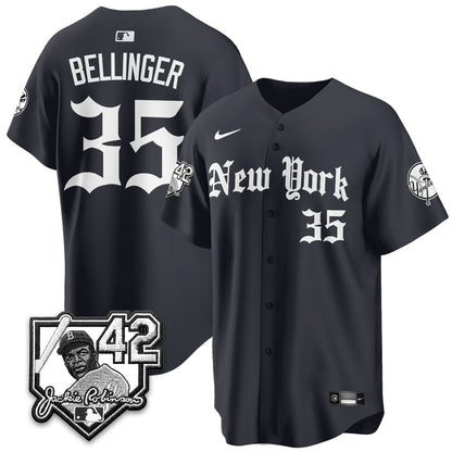 NYY 2026 Jackie Robinson Day Gothic Vapor Limited Jersey - Stitched