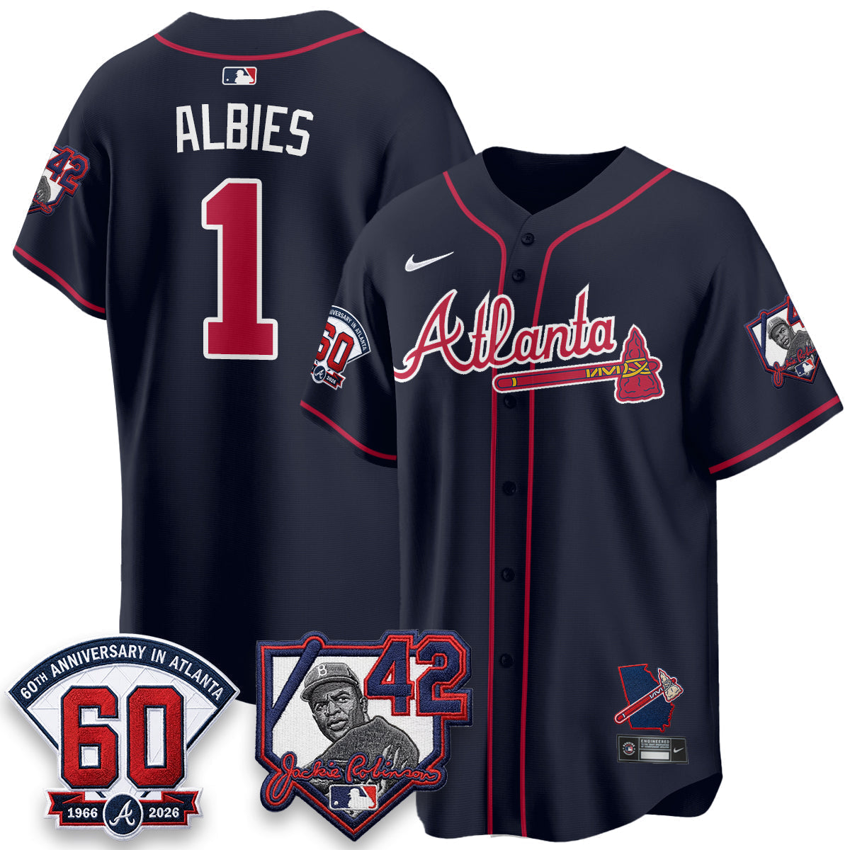 ATL 2026 Jackie Robinson Day Vapor Limited Jersey - Stitched