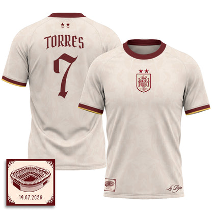 Spain 2026 Soccer Champions Vapor Jersey - Printed