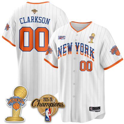 NYK 2026 NBA Champions Vapor Jersey - Stitched