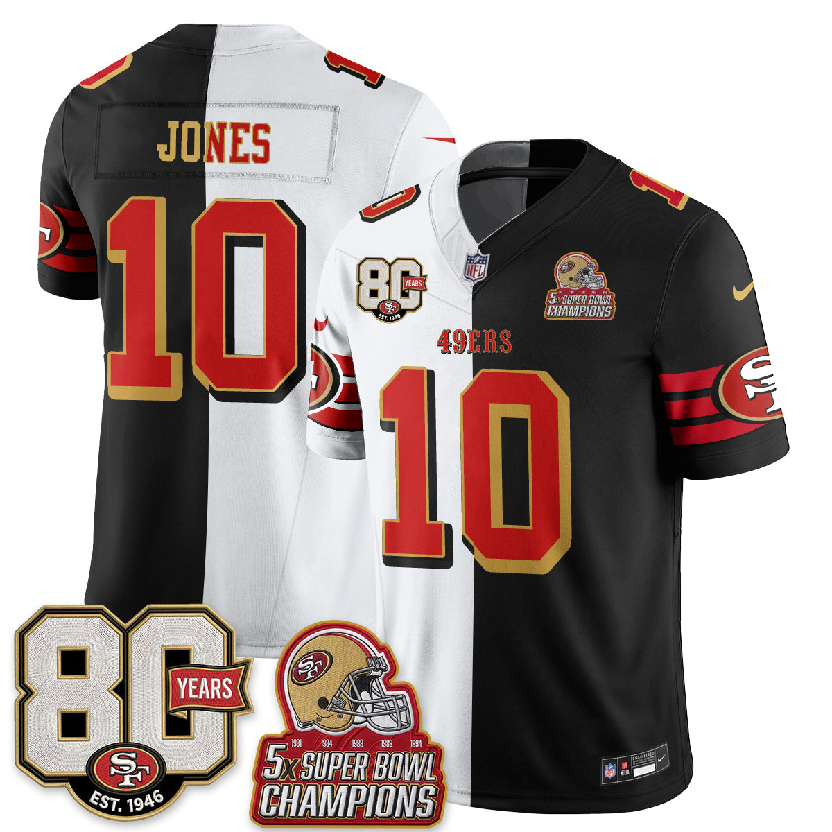 SF Split Style Vapor Jersey - Stitched