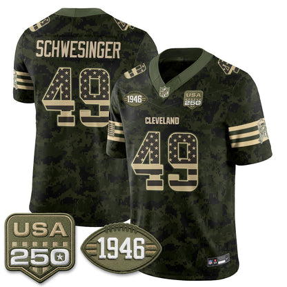 CLE 2026 Salute to Service Vapor Jersey - Stitched