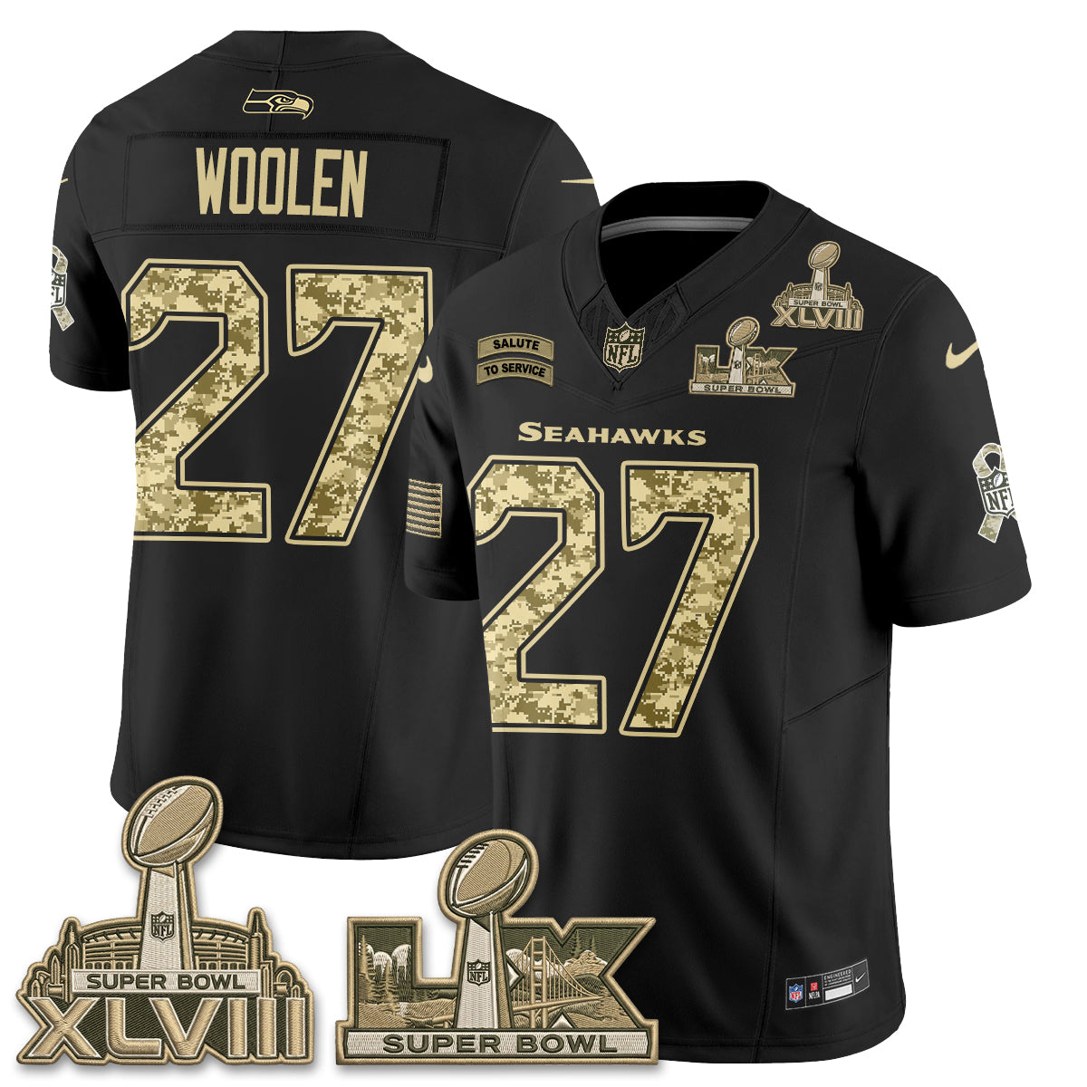 SEA 2026 Salute to Service V2 Vapor Jersey - Stitched