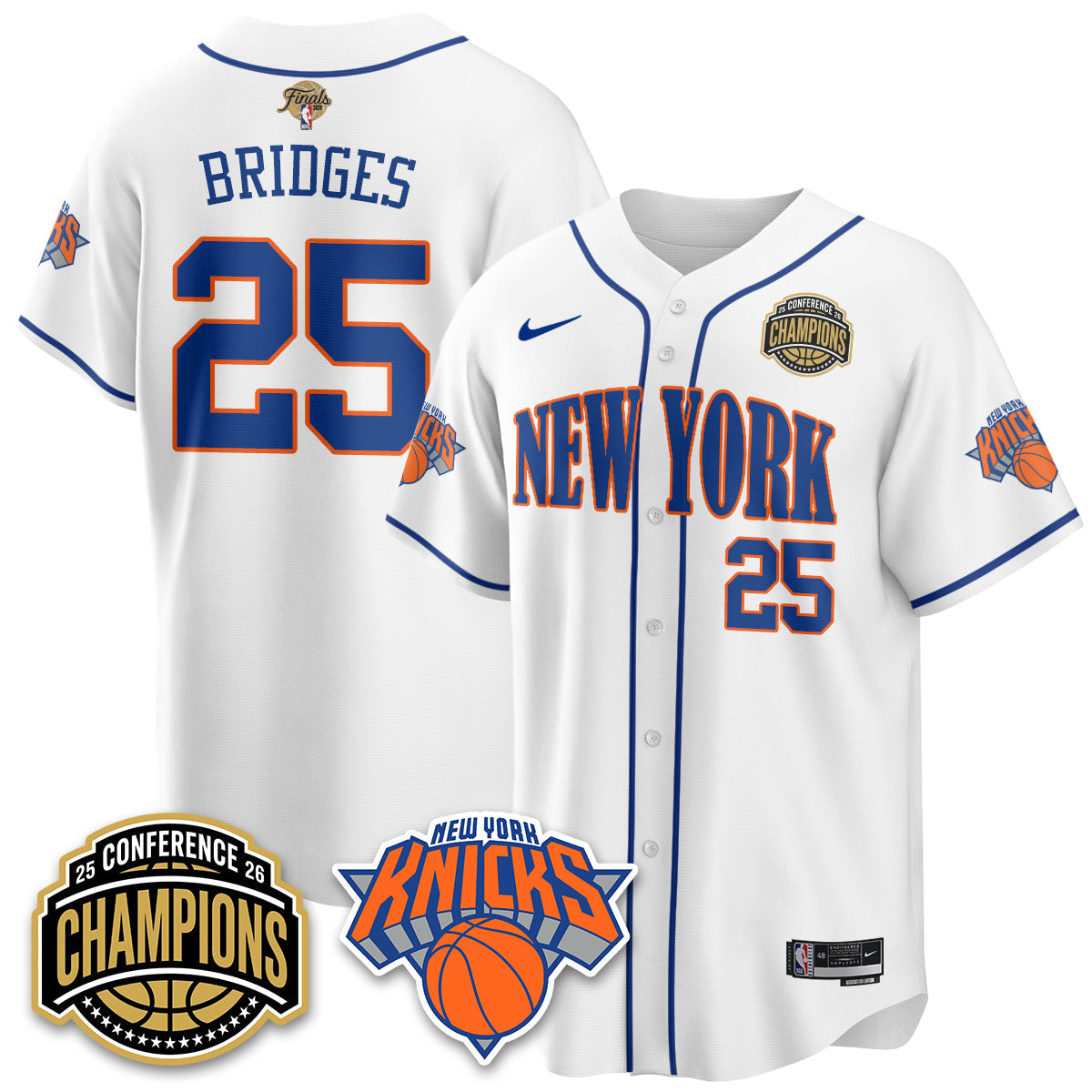 NYK 2026 NBA Finals Vapor City Edition Jersey V2- Stitched