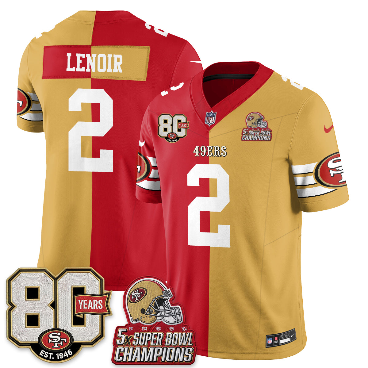 SF Split Style Vapor Jersey - Stitched