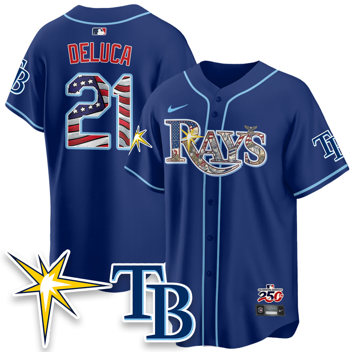 TB Independence Day USA 2026 Vapor Limited Jersey - Stitched