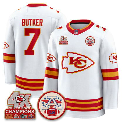 KC 4X Champs Edition Hockey Jersey - Stitched