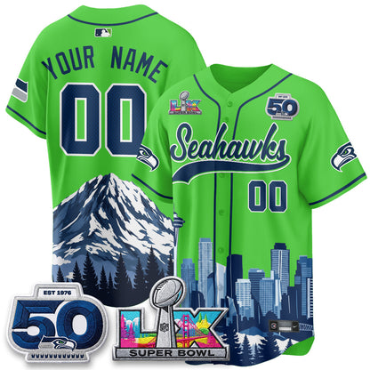 SEA City Edition Vapor Baseball Custom Jersey - Stitch