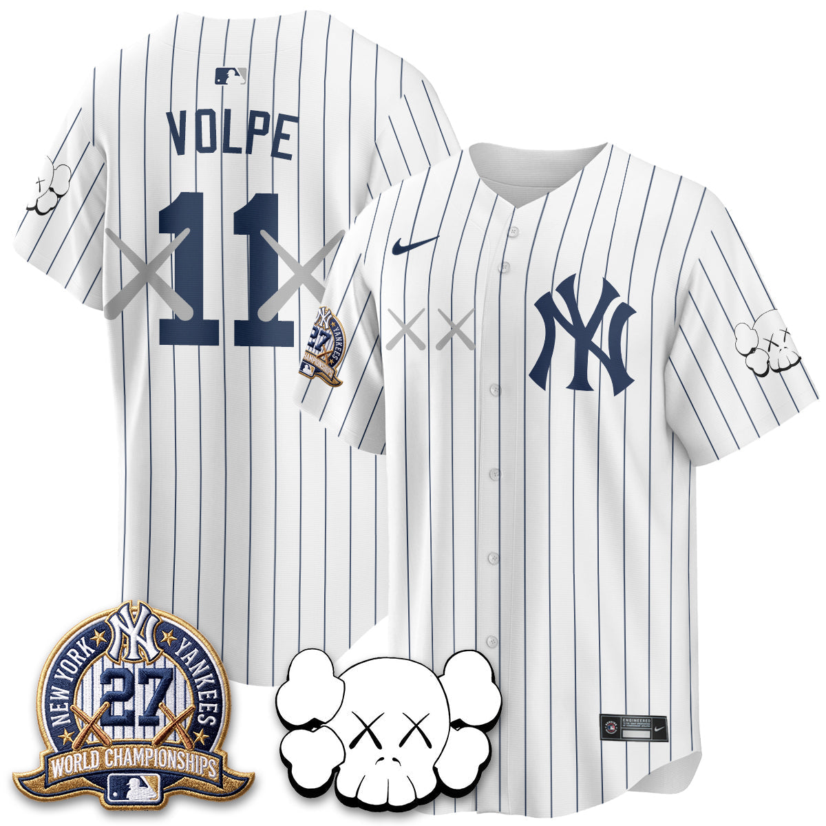 NYY x KAWS Edition Vapor Jersey - Stitched