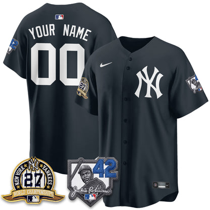 NYY 2026 Jackie Robinson Day Vapor Limited Custom Jersey - Stitched