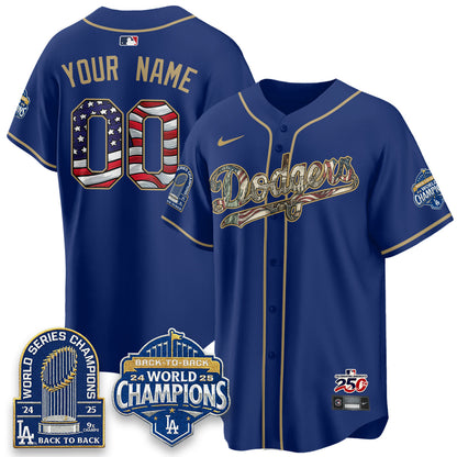 LAD 2026 Independence Day USA Vapor Limited Custom Jersey - Stitched