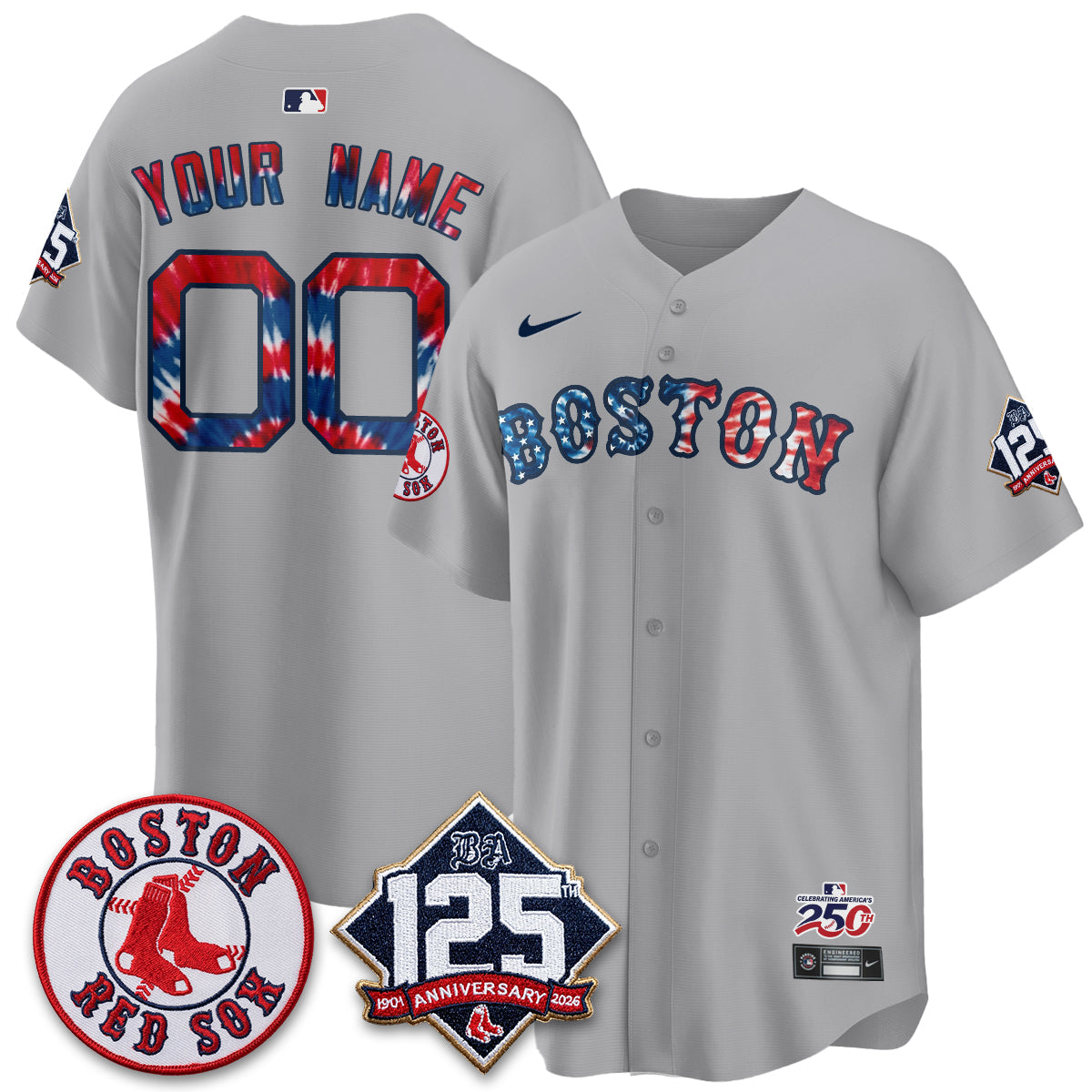 BOS Americana 2026 Vapor Limited Custom Jersey - Stitched-DTD
