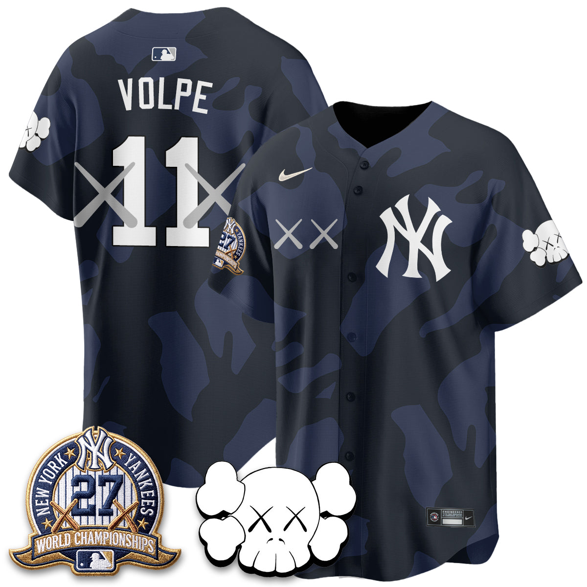NYY x KAWS Edition Vapor Jersey - Stitched