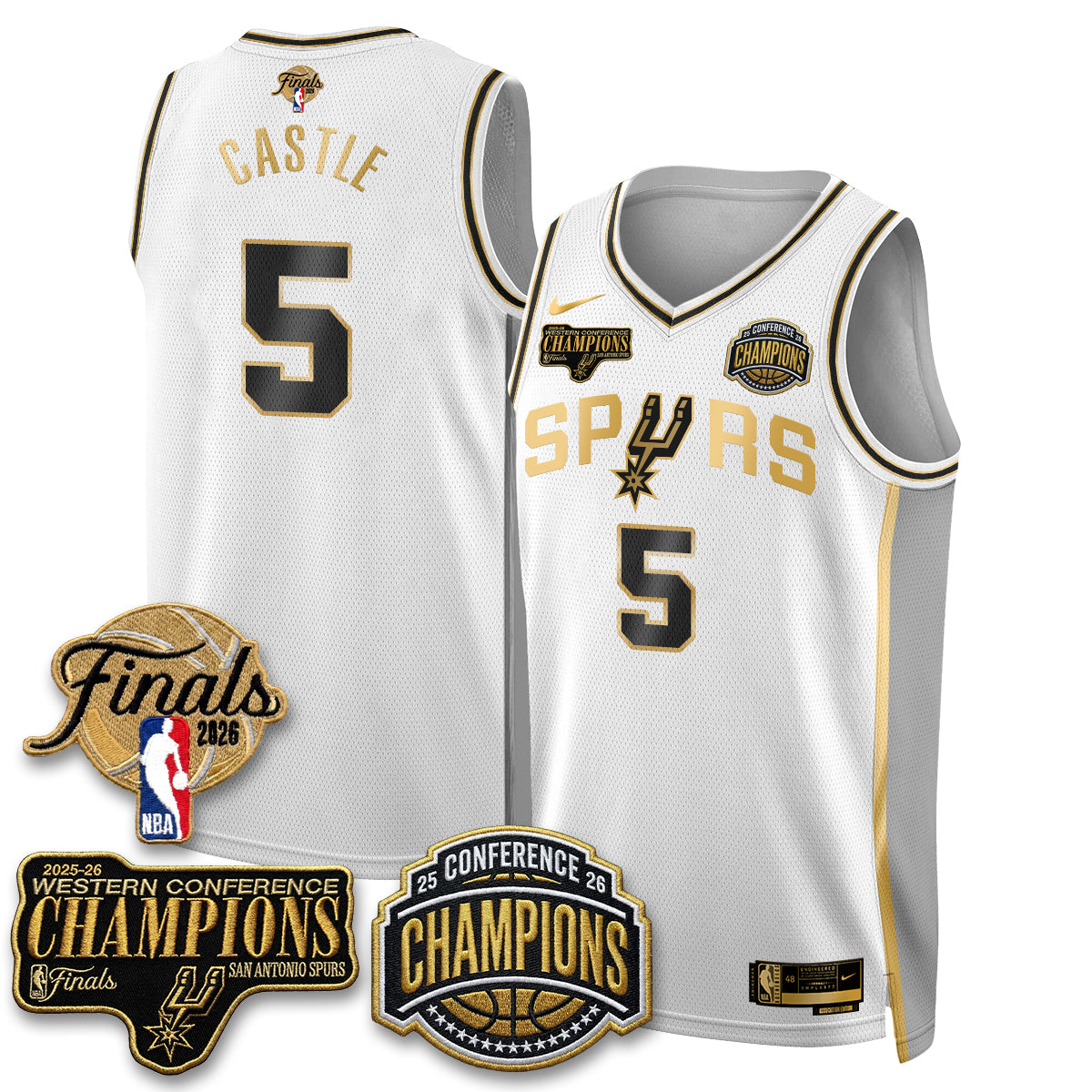 SAS 2026 NBA Western Conference Champions Vapor Special Edition Jersey - Stitched