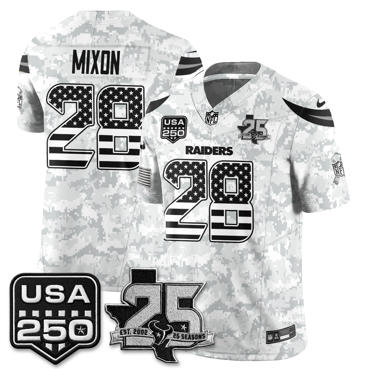 HOU 2026 Salute to Service Edition Vapor Jersey - Stitched