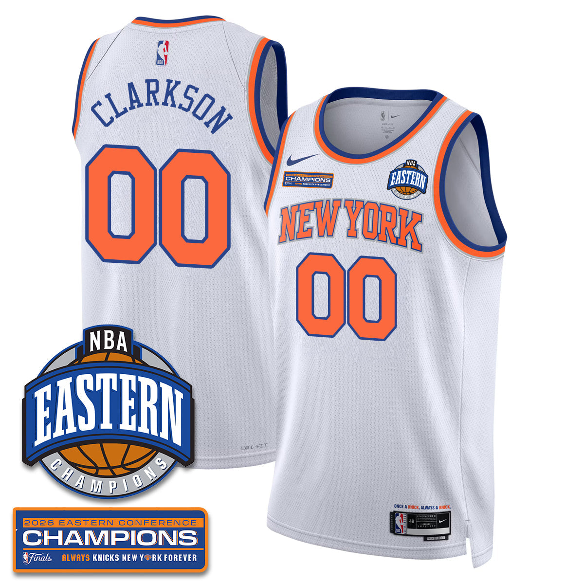NYK 2026 NBA Eastern Conference Champions Vapor Jersey - Stitched