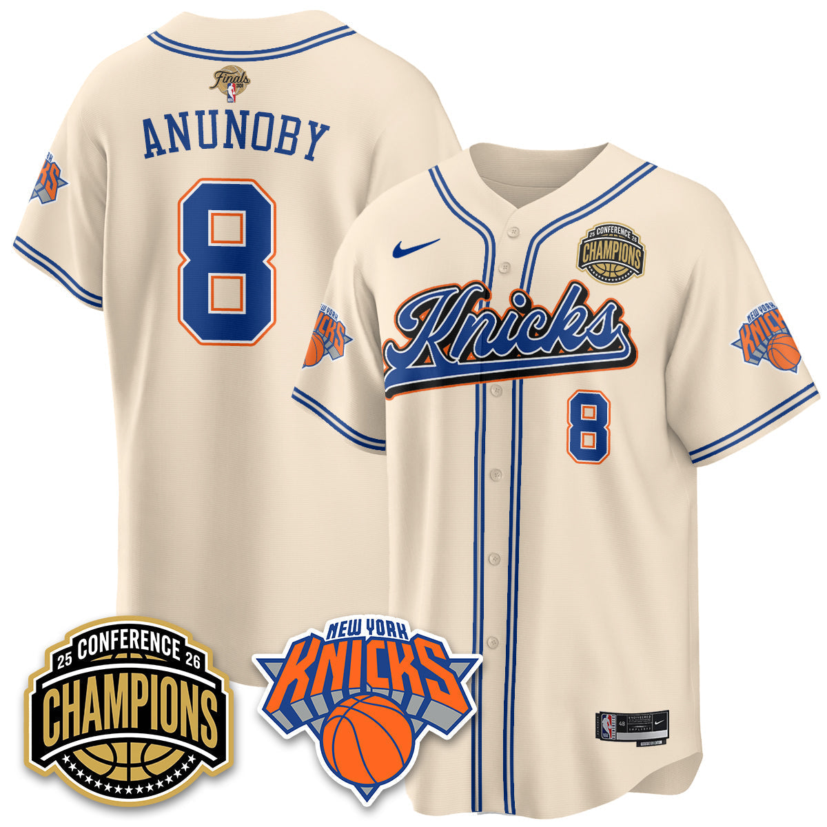 NYK 2026 NBA Finals Vapor City Edition Jersey V2- Stitched