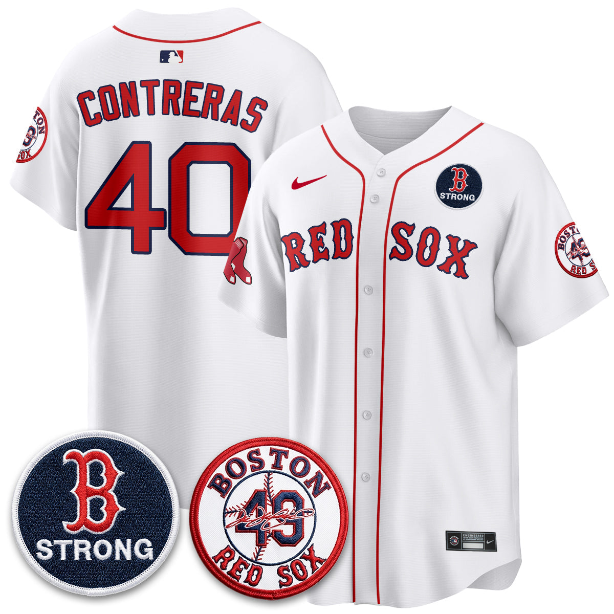BOS Tim Wakefield Memorial Patch Vaper Premier Limited Jersey - Stitched V2