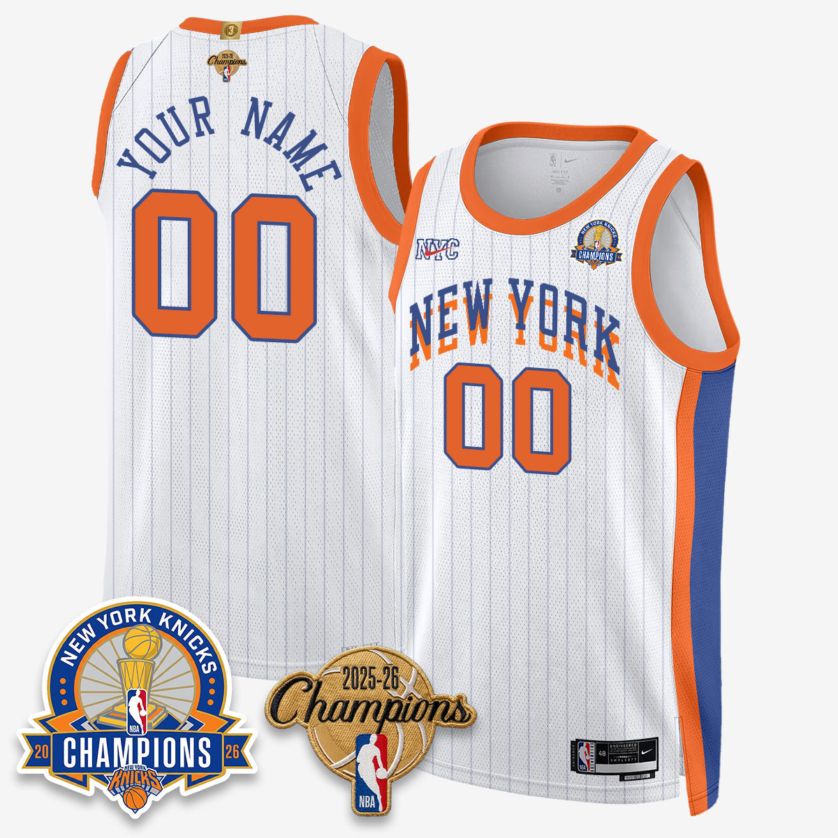NYK 2026 Basketball Champions Special Edition Vapor Custom Jersey V2- Stitched