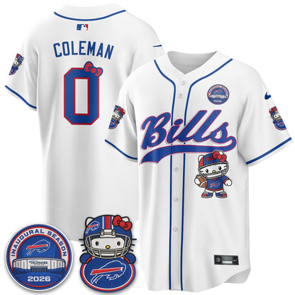 BUF x Meow  Vapor Baseball Jersey - Stitched