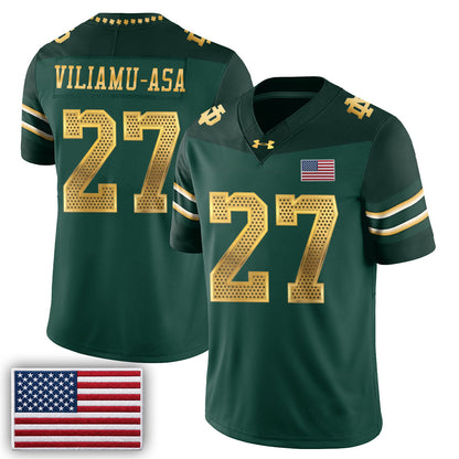 ND 2026 Shamrock Series Football Vapor Jersey - Stitched