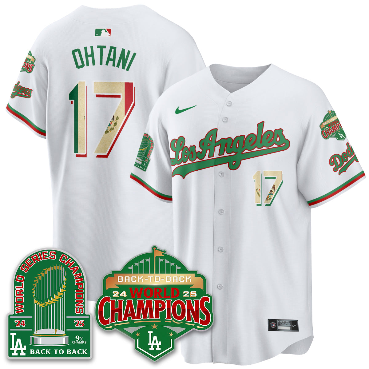 LAD Mexico Vapor Limited Jersey - 9x & B2B Champs - Stitched