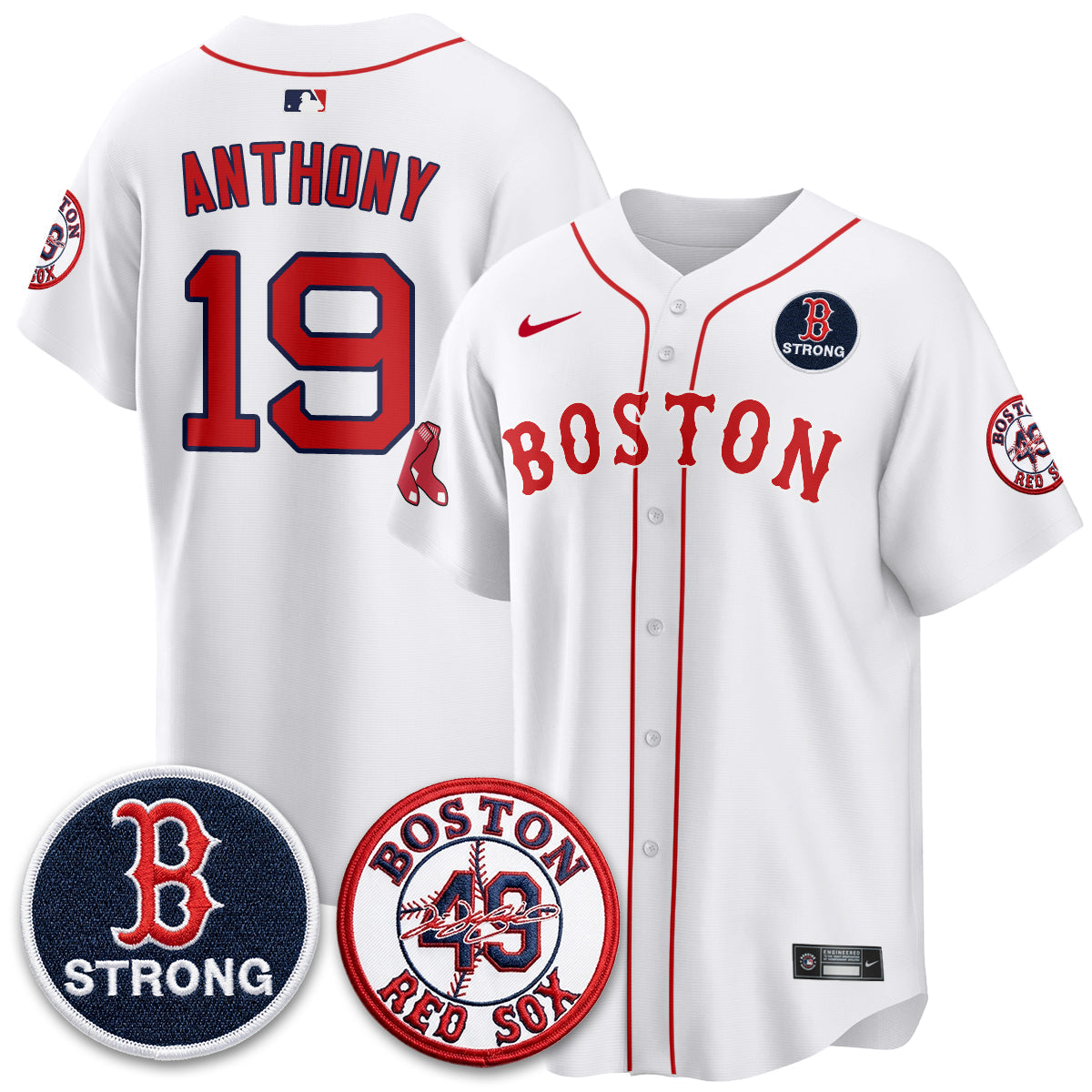 BOS Tim Wakefield Memorial Patch Vaper Premier Limited Jersey - Stitched V2