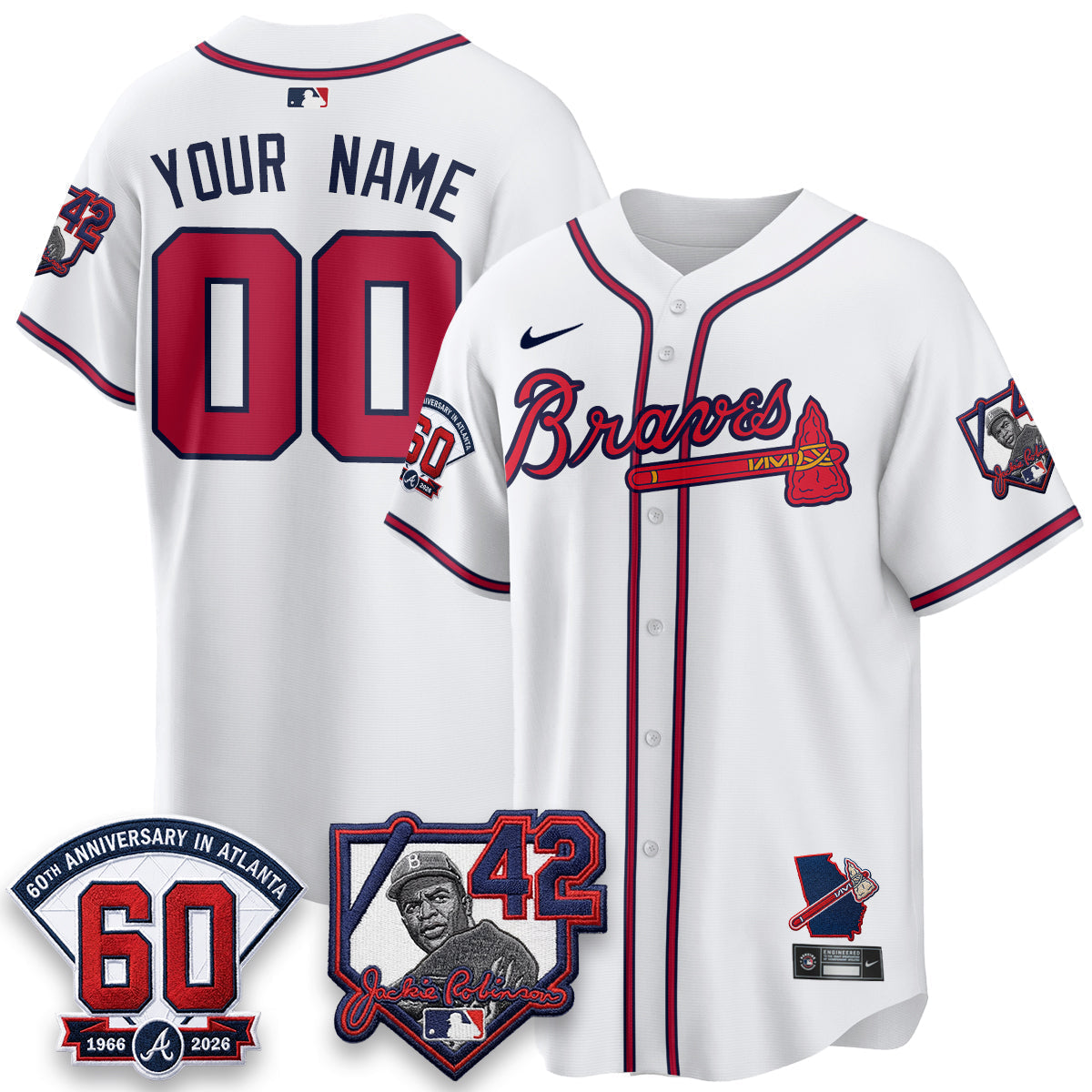 ATL 2026 Jackie Robinson Day Vapor Limited Custom Jersey - Stitched