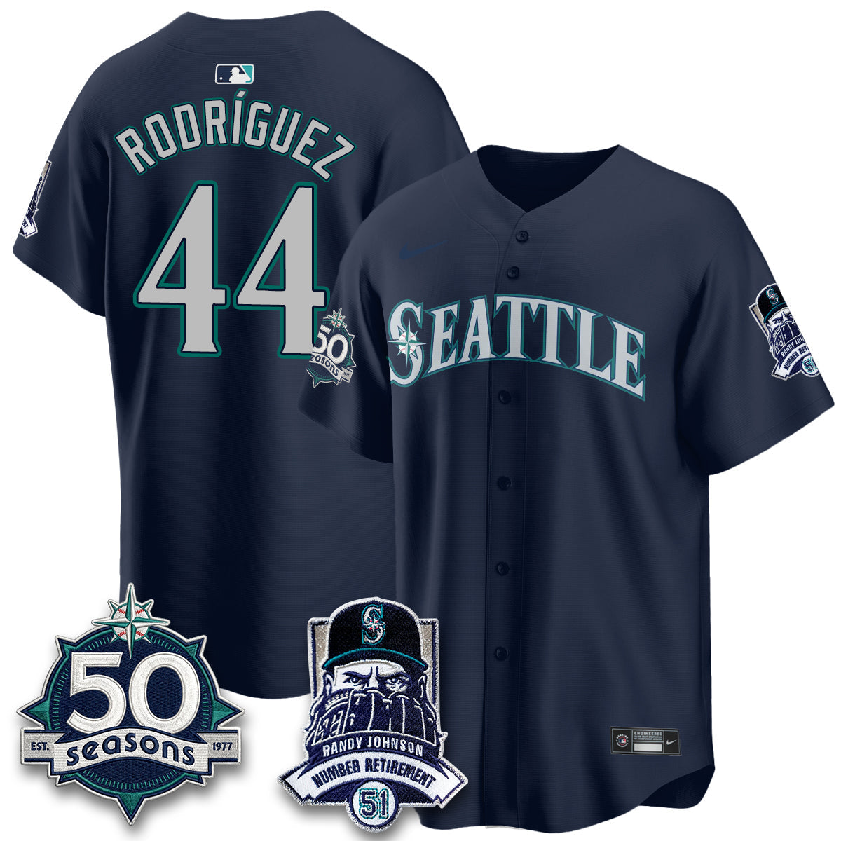 SEA Randy Johnson Vapor Limited Jersey V2- Stitched