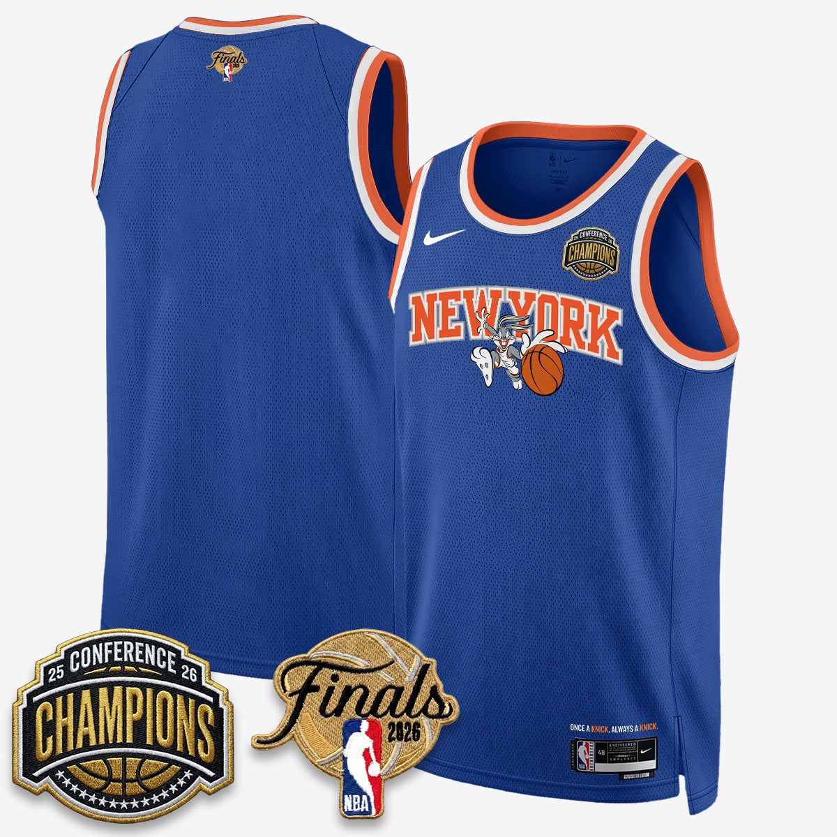 NYK 2026 NBA Eastern Conference Champions x Looney Tunes Vapor Jersey V2- Stitched