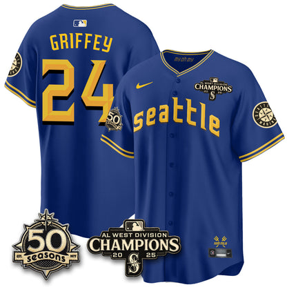 SEA Vapor Premier Limited Jersey - 50th Anniversary & AL West Division Champions - Steelheads Community Funds - Stitched