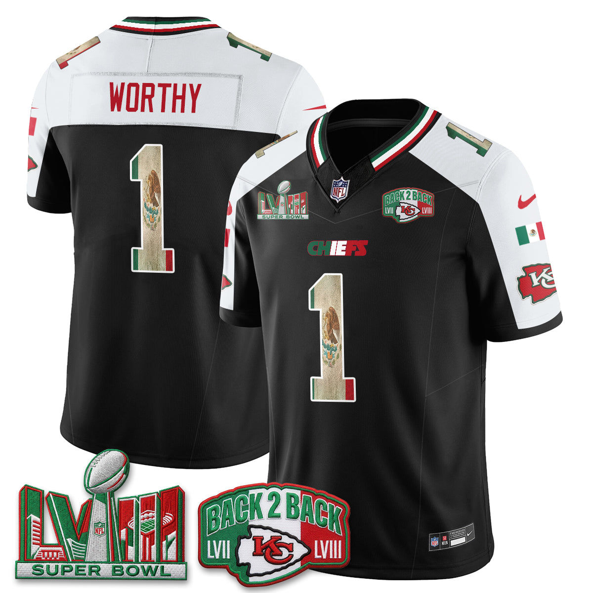 KC Mexico Edition Vapor Jersey - Stitched