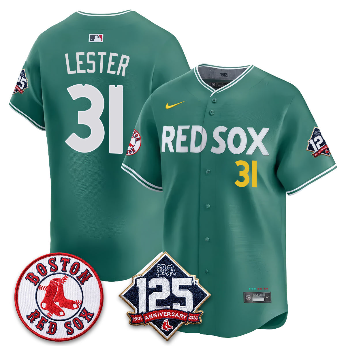 BOS 125th Anniversary Patch Vapor Jersey - Stitched-DTD