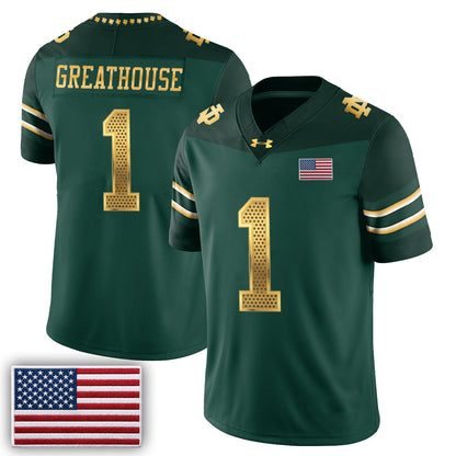 ND 2026 Shamrock Series Football Vapor Jersey - Stitched