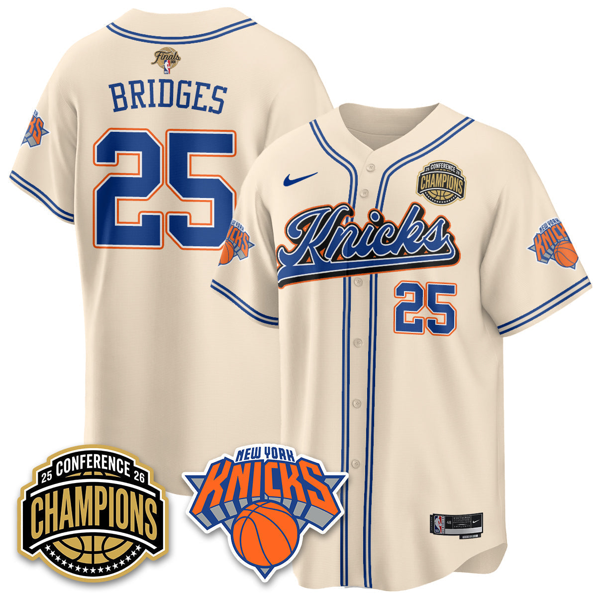 NYK 2026 NBA Finals Vapor City Edition Jersey V2- Stitched