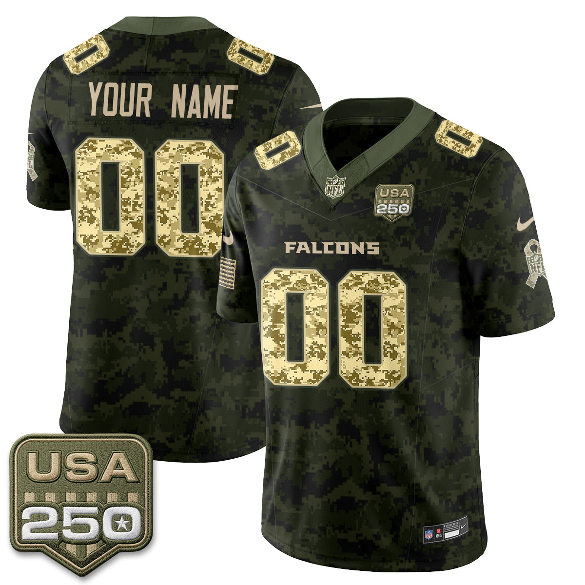 ATL 2026 Salute to Service Vapor Custom Jersey - Stitched