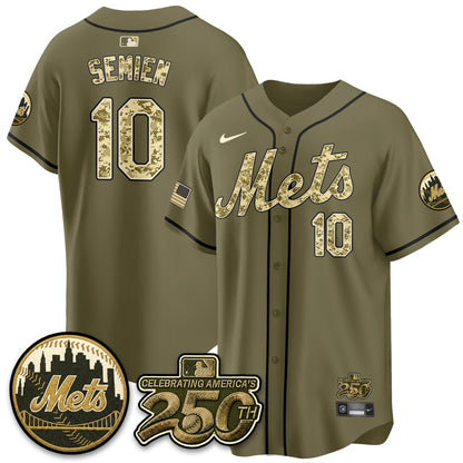 NYM Armed Forces Day Vapor Premier Limited Jersey - Stitched V2