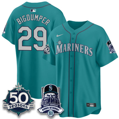 SEA Randy Johnson Vapor Limited Jersey V2- Stitched