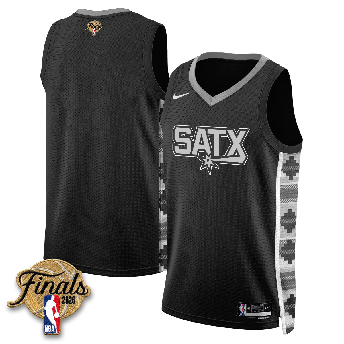 SAS 2026 NBA Western Conference Champions Vapor Jersey V2- Stitched