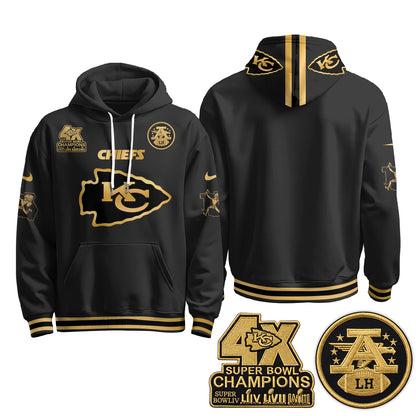 KC 4X Champs Gold Edition Hoodie - Stitched