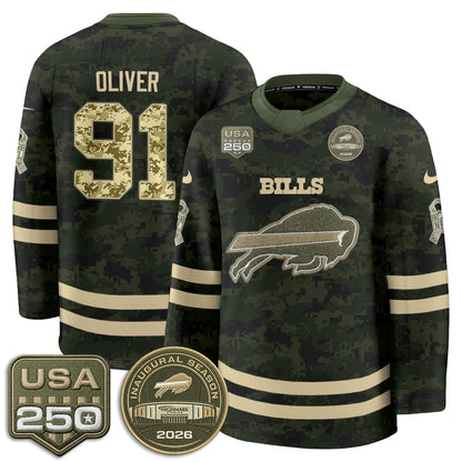 BUF 2026 Salute To Service Edition Hockey Jersey - Printed