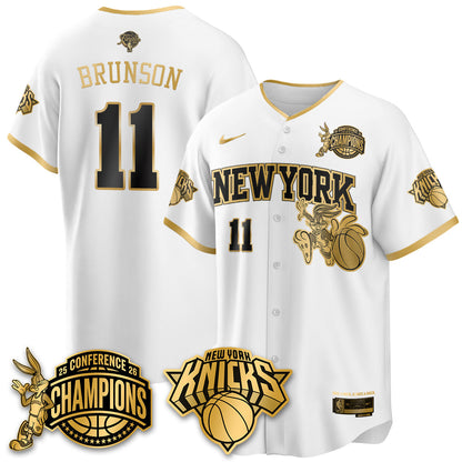 NYK 2026 NBA Finals x Bunny Vapor Jersey V2- Stitched