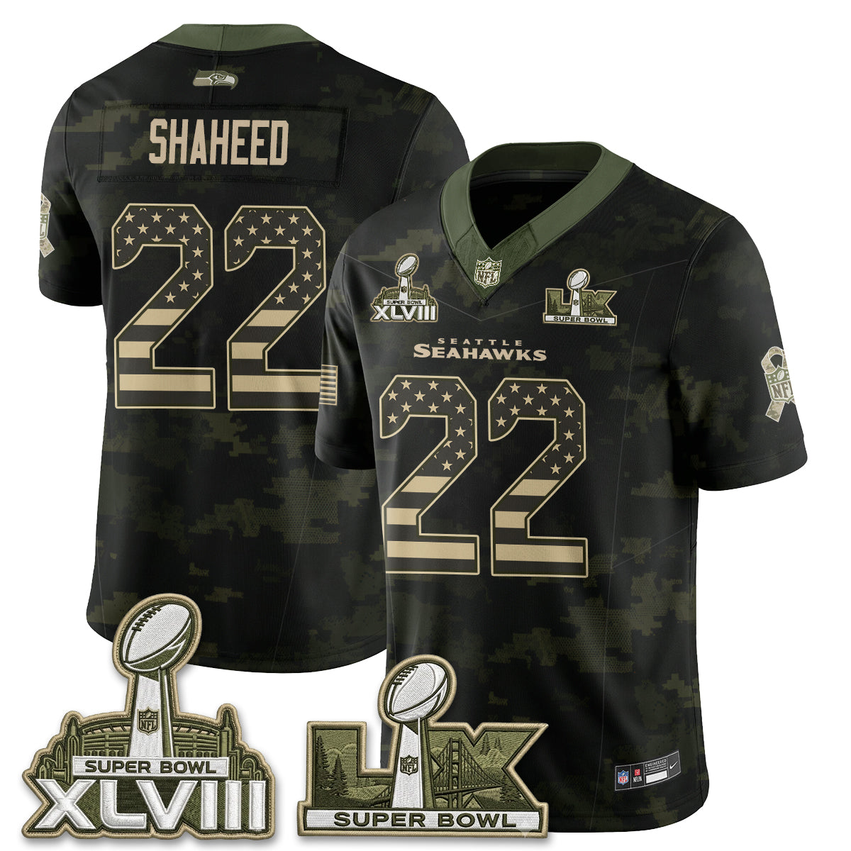 SEA 2026 Salute to Service Edition Vapor Jersey V2- Stitched