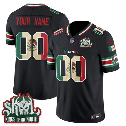 Minnesota Vikings Mexico Edition Vapor Custom Jersey - Stitched