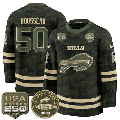 BUF 2026 Salute To Service Edition Hockey Jersey - Printed