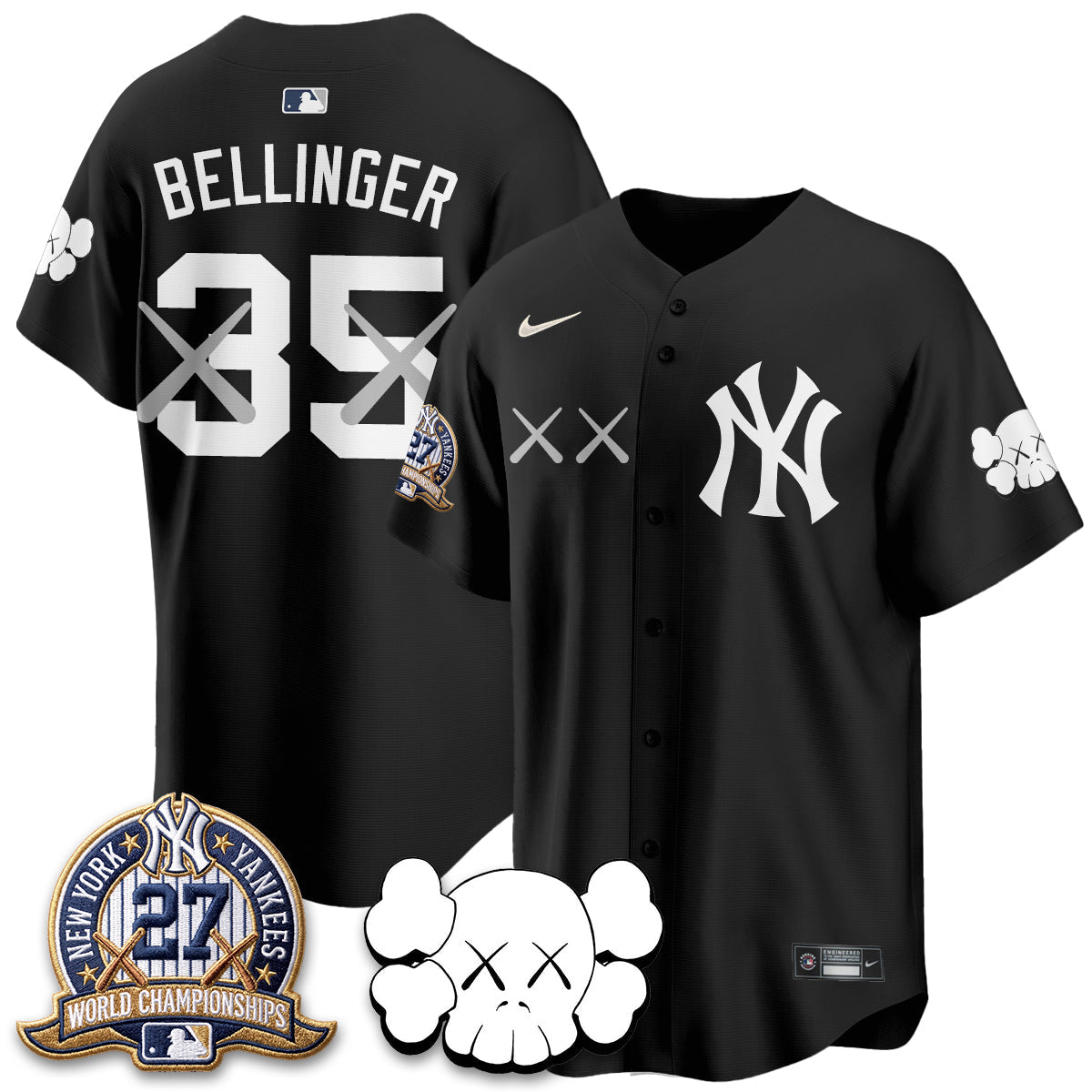 NYY x KAWS Edition Vapor Jersey - Stitched