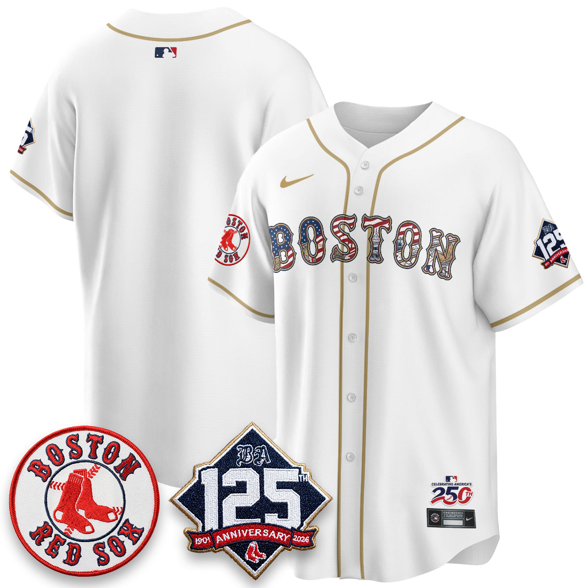 BOS 2026 Independence Day USA Vapor Limited Jersey - Stitched-DTD